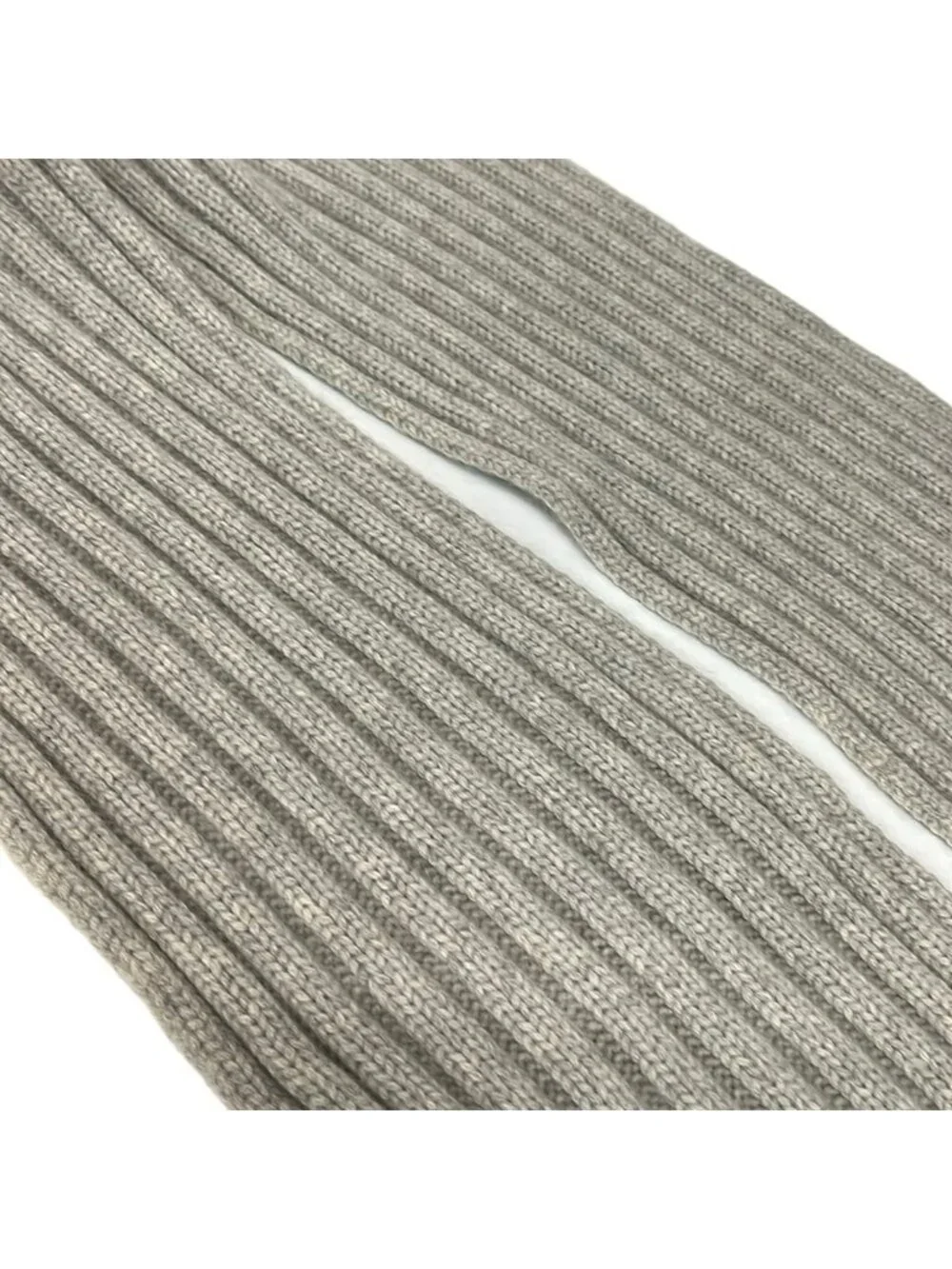 Chanel Scarf Sports Line Light Gray Cashmere
